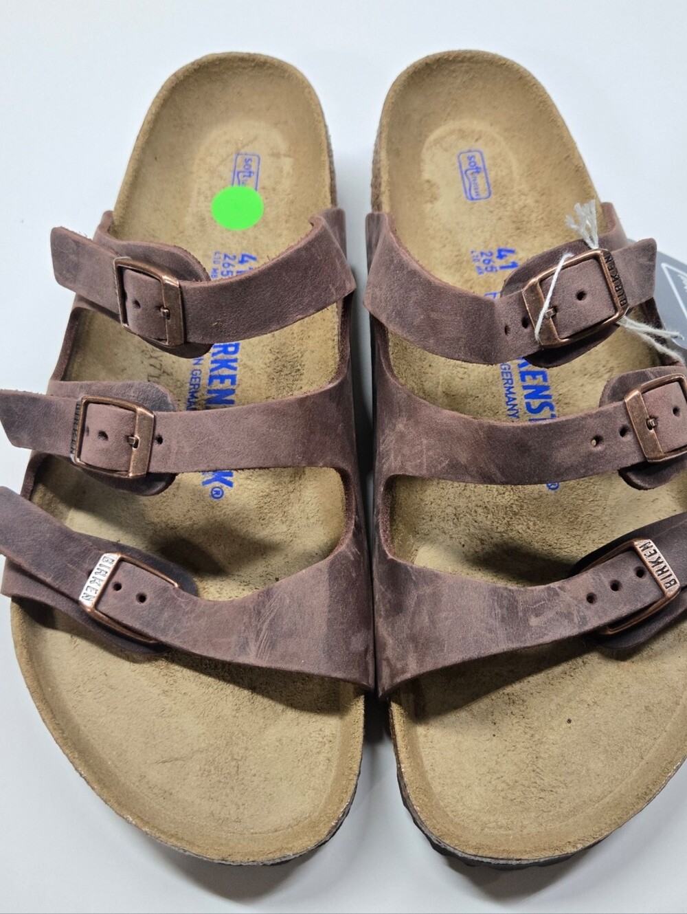 NEW Birkenstock Florida habana 3 Strap Sandals